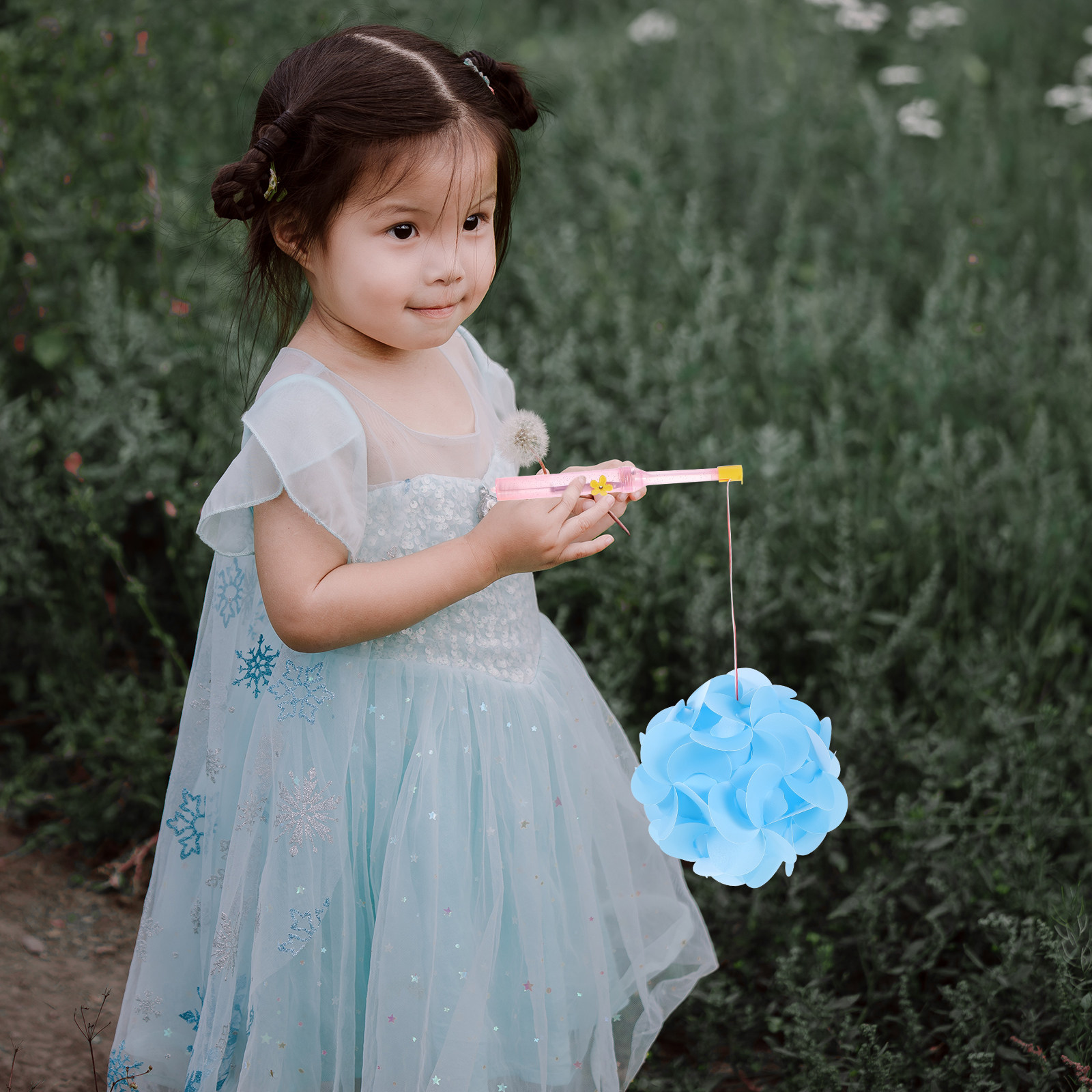 Home Decor Flowers - 4Sets Paper Flower Lantern DIY Set