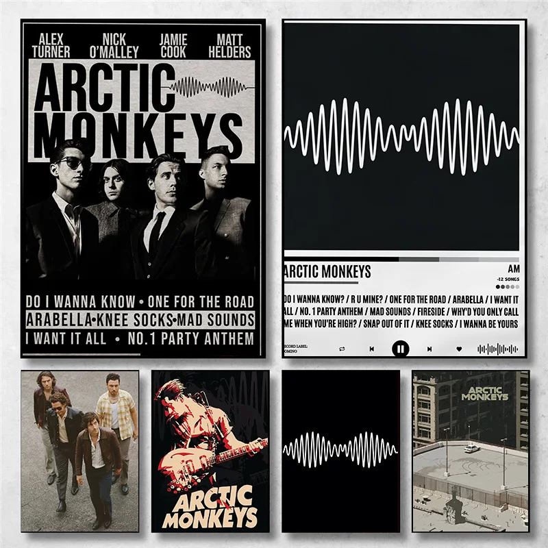 Home Decor Aesthetic Pinterest - Vintage Arctic Monkeys Rock Band Music