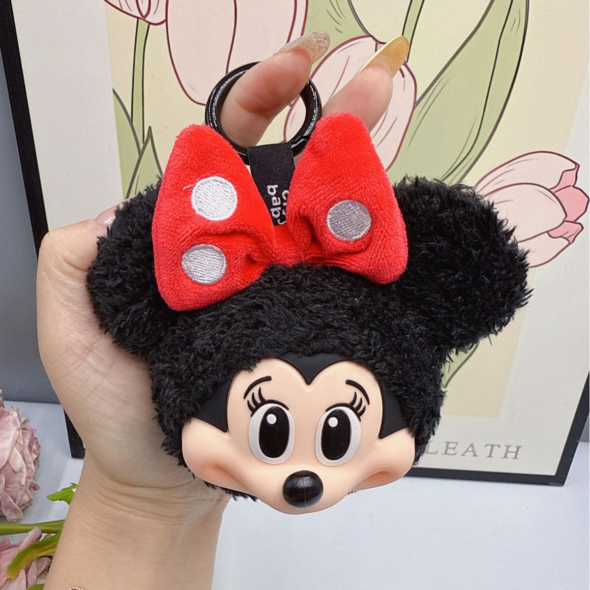 Home Decor Zen - Mickey Minnie Plush Doll Keychain Cute