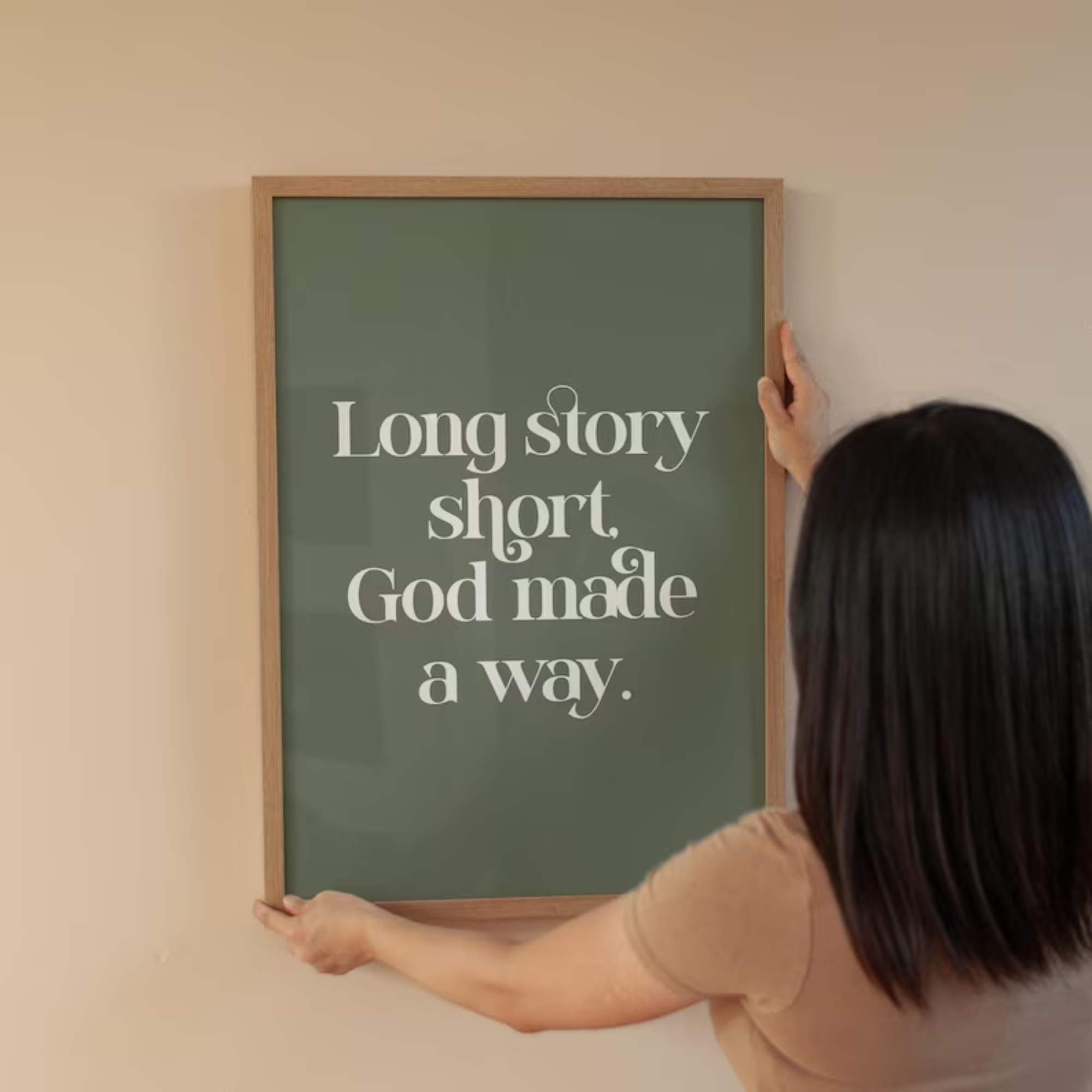 Long Story Short God Made A Wa - Home Decor On Wall recension och pris