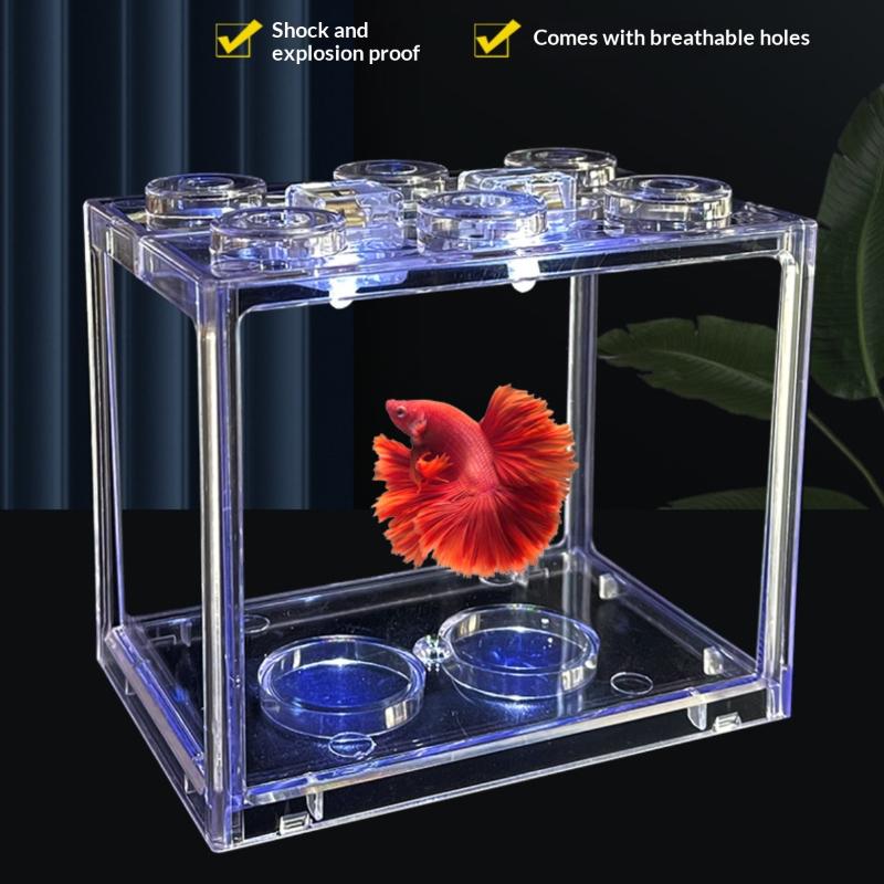 Stackable Mini Fish Tank Acryl - Home Decor Habitat recension och pris