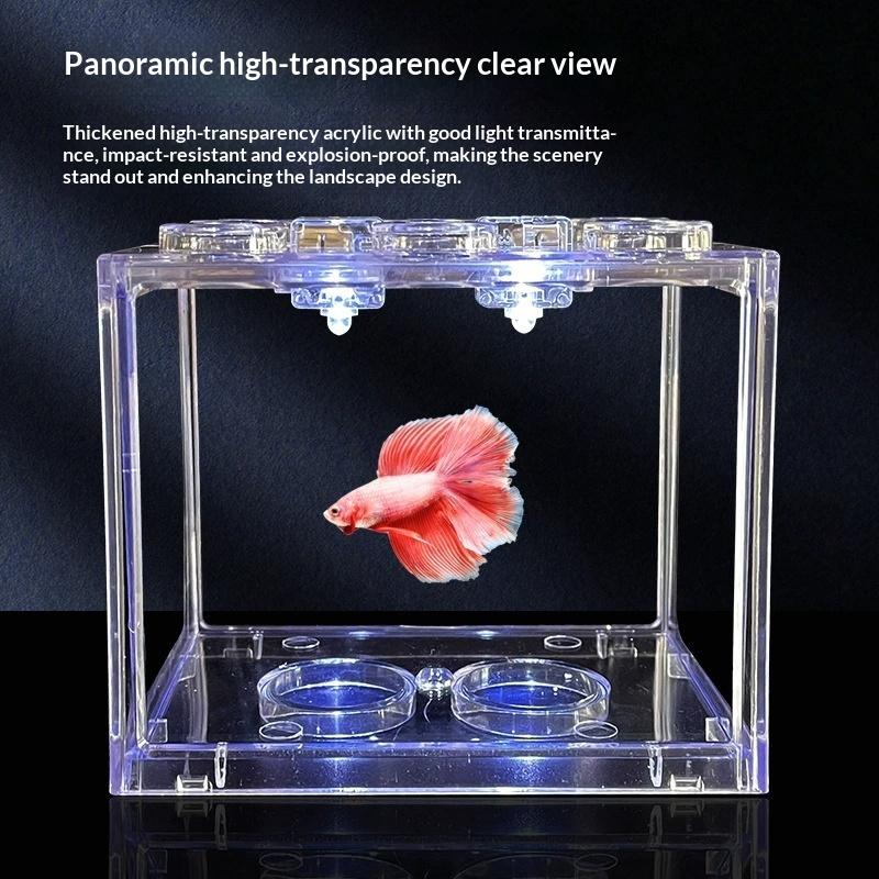 Stackable Mini Fish Tank Acryl - Home Decor Habitat recension och pris