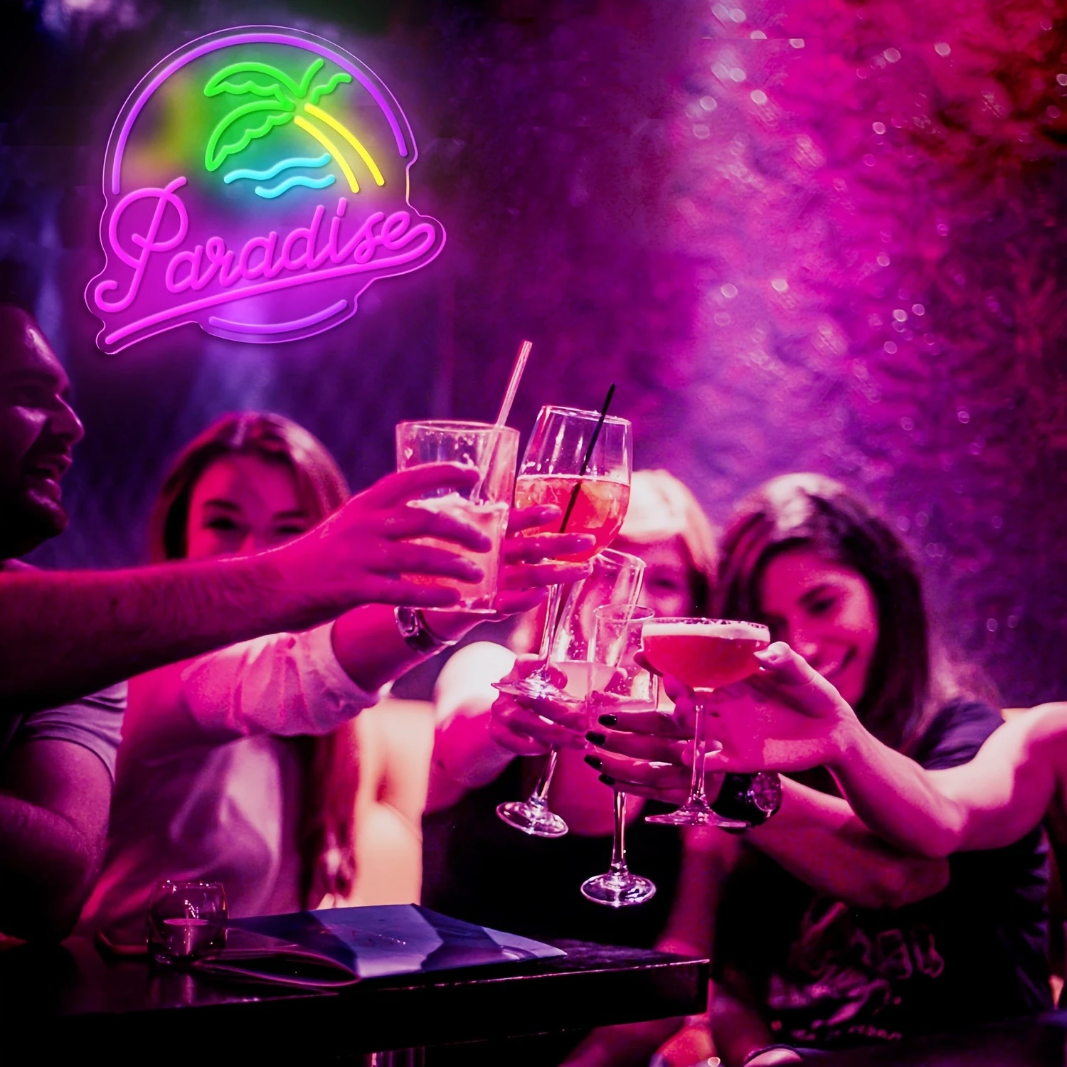 Aloha Paradise LED Neon Light  - Home Decor Nearby recension och pris