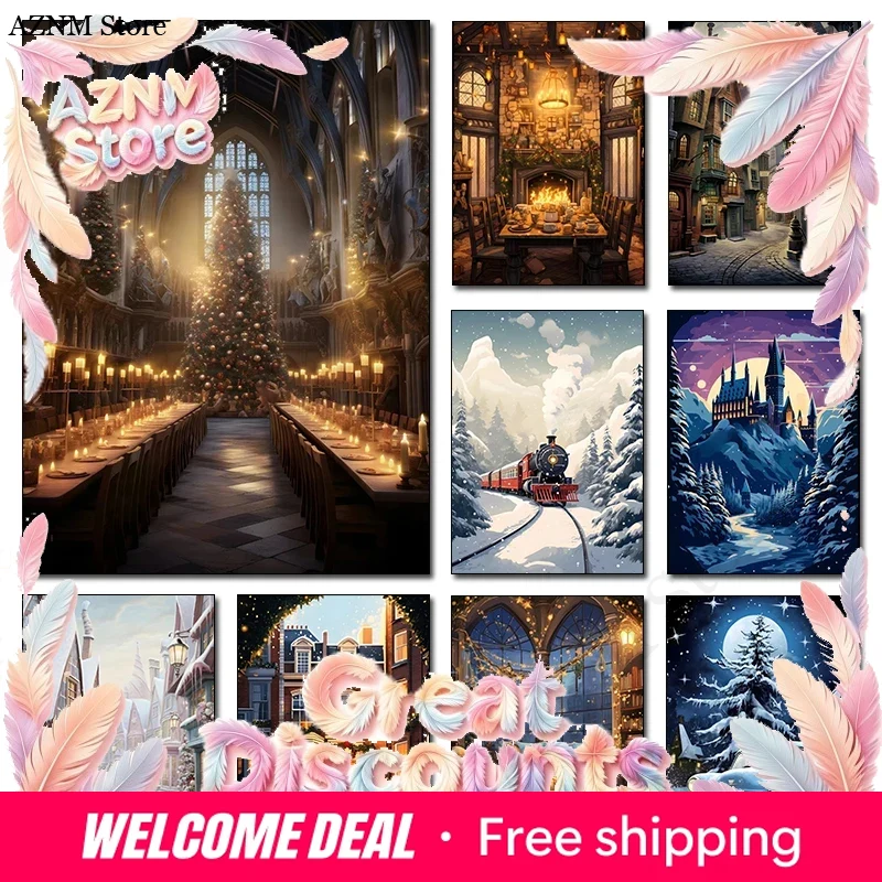 Christmas Magic School Castle  - Home Decor Express recension och pris