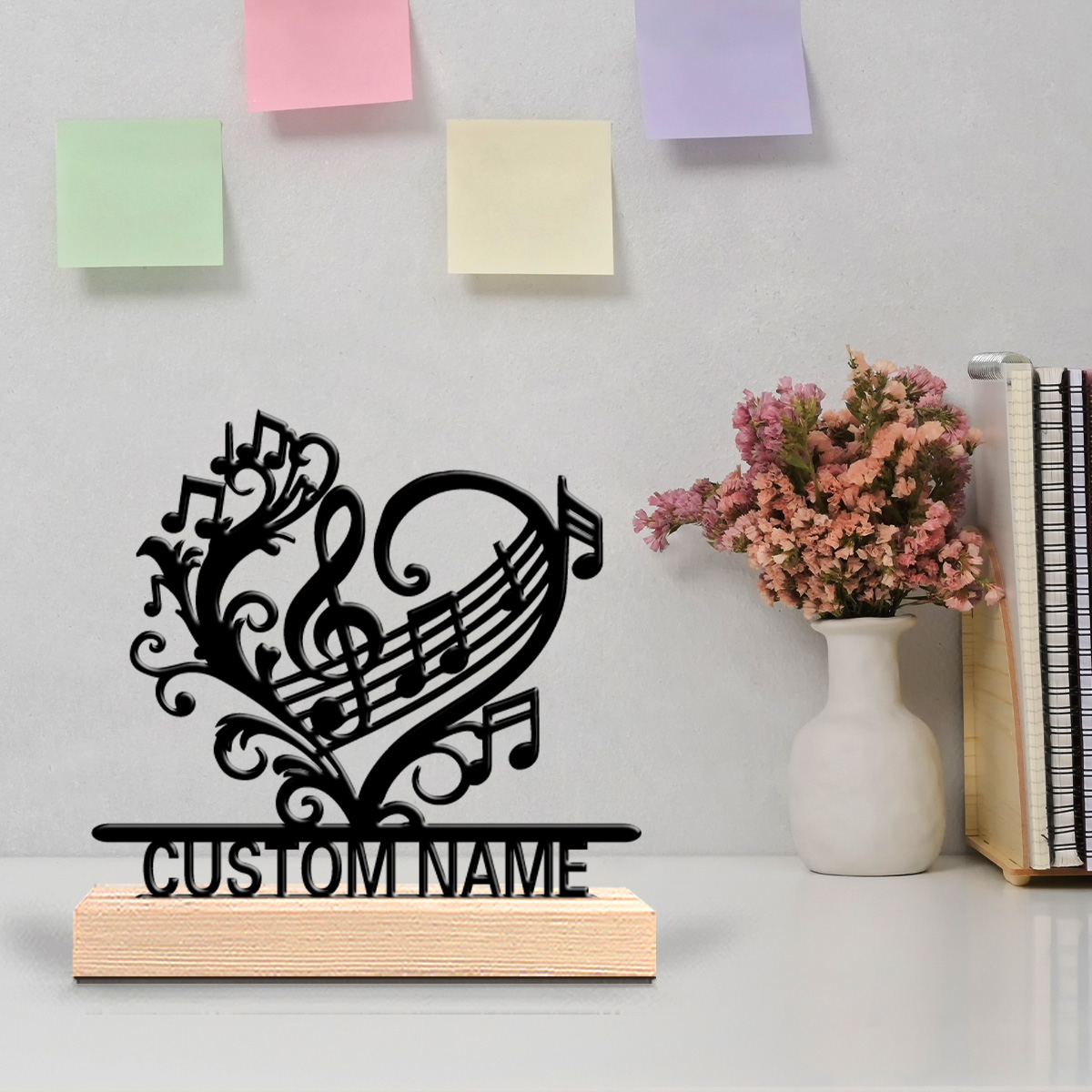 1pc music flower Custom Text M - Home Decor Flowers recension och pris