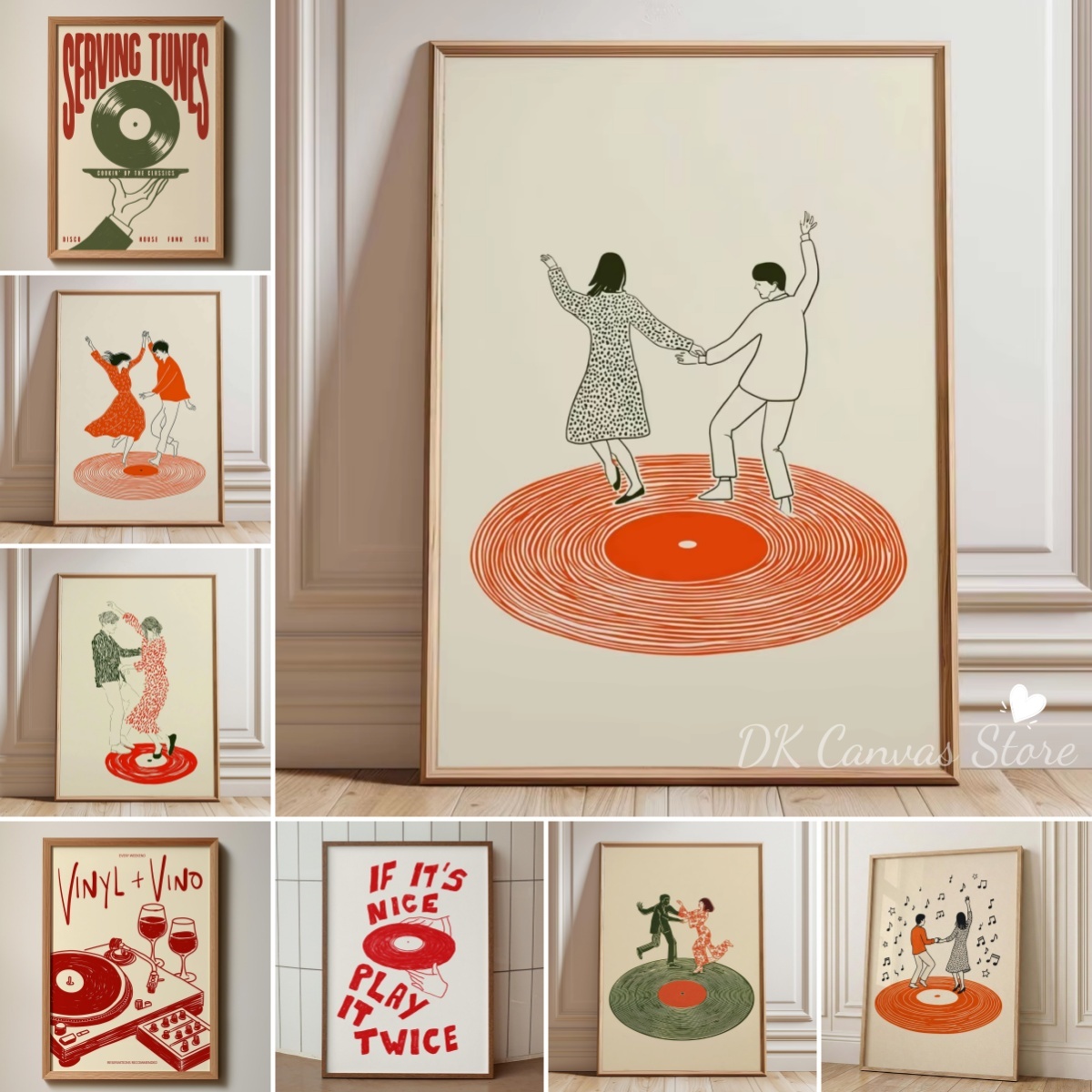 Retro Record Player Dancing Co - Home Decor Aesthetic Pinterest recension och pris