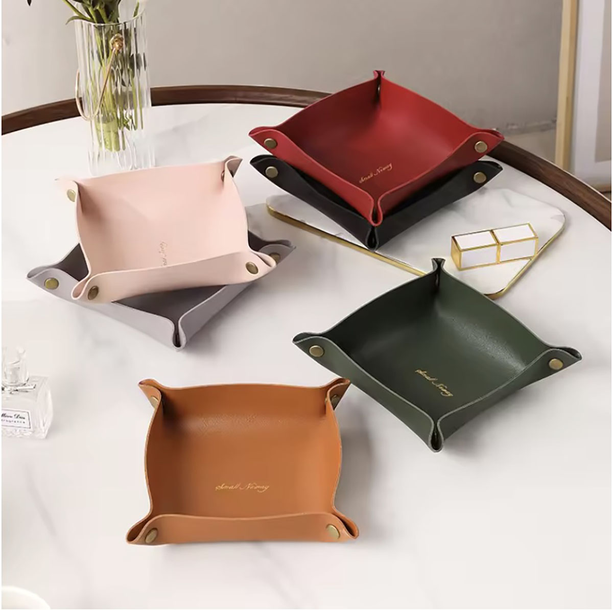 Nordic Style Leather Storage T - Home Decor Organizer recension och pris