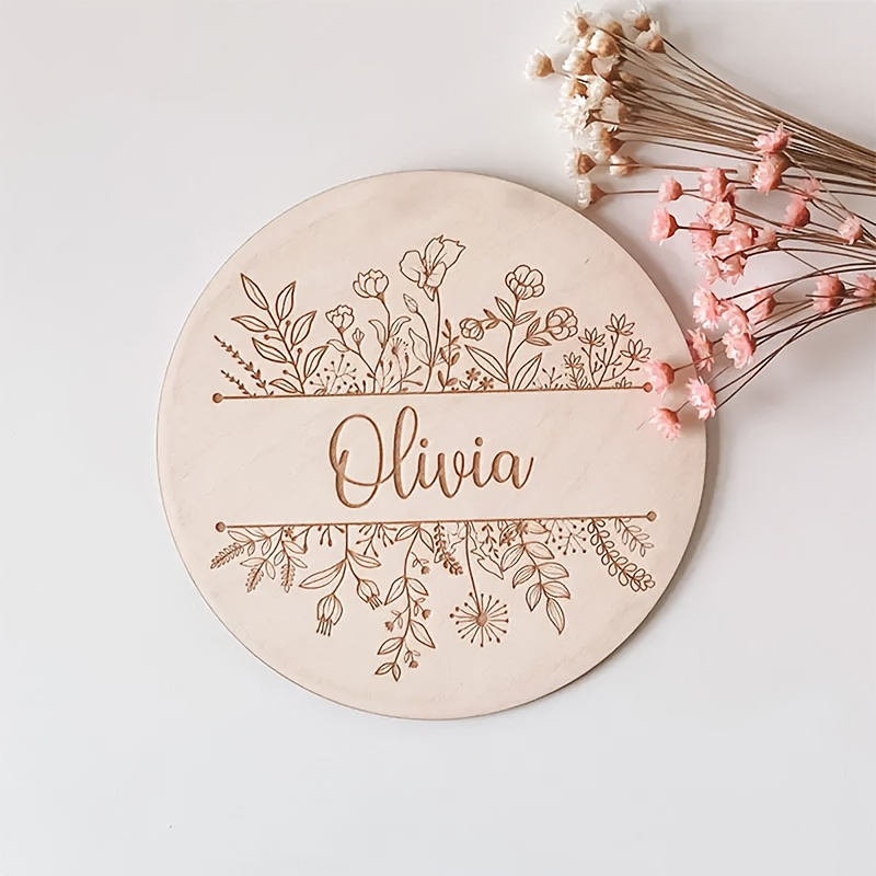 Personalized Floral Engraved N - Home Decor Unique recension och pris