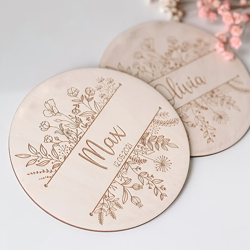 Personalized Floral Engraved N - Home Decor Unique recension och pris