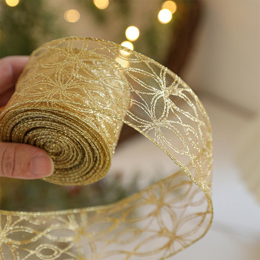 2m 2027 Christmas Ribbon Golde - Home Decor Xmas Tree recension och pris
