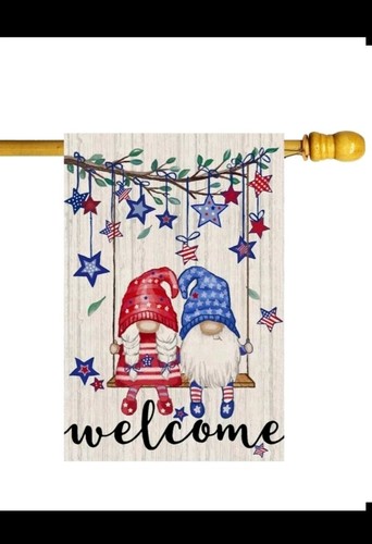 Welcome Tree Patriotic Gnomes  - Home Decor Usa recension och pris