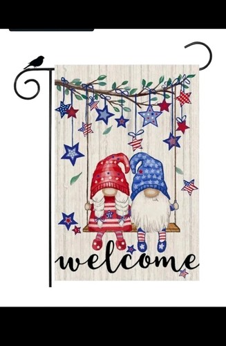 Welcome Tree Patriotic Gnomes  - Home Decor Usa recension och pris
