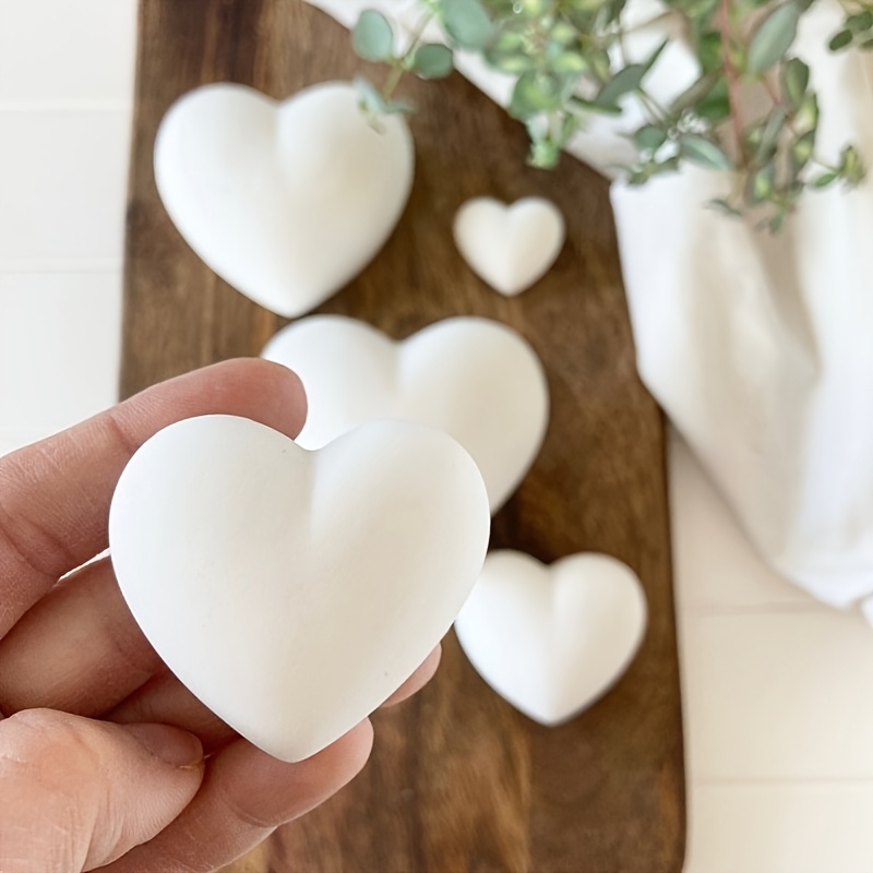 5pcs Heart-Shaped Gypsum Candl - Home Decor Handicraft recension och pris