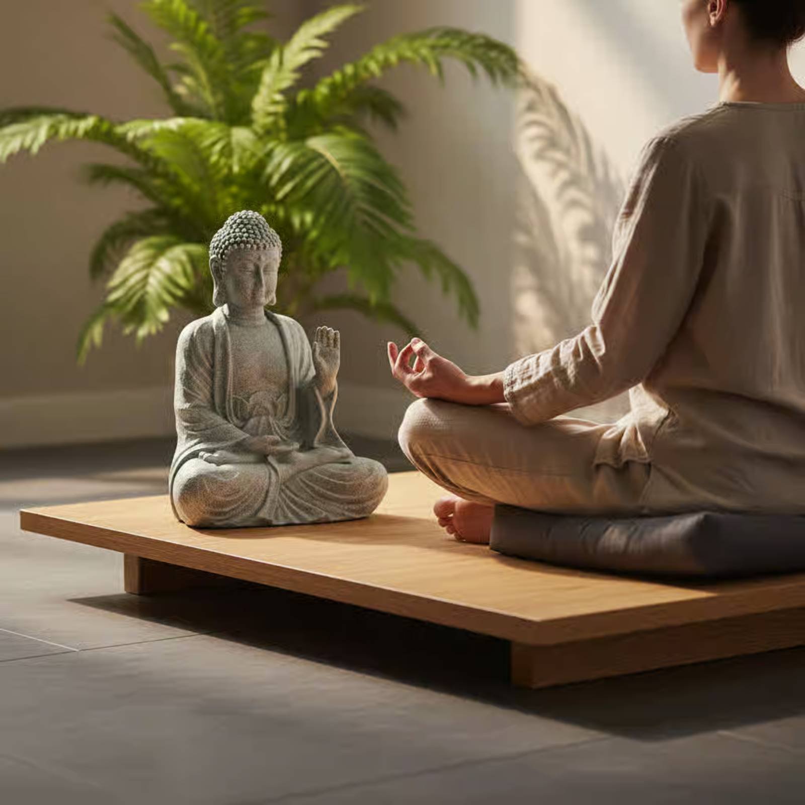 3 Pieces Stone Buddha Decor Te - Home Decor Zen recension och pris