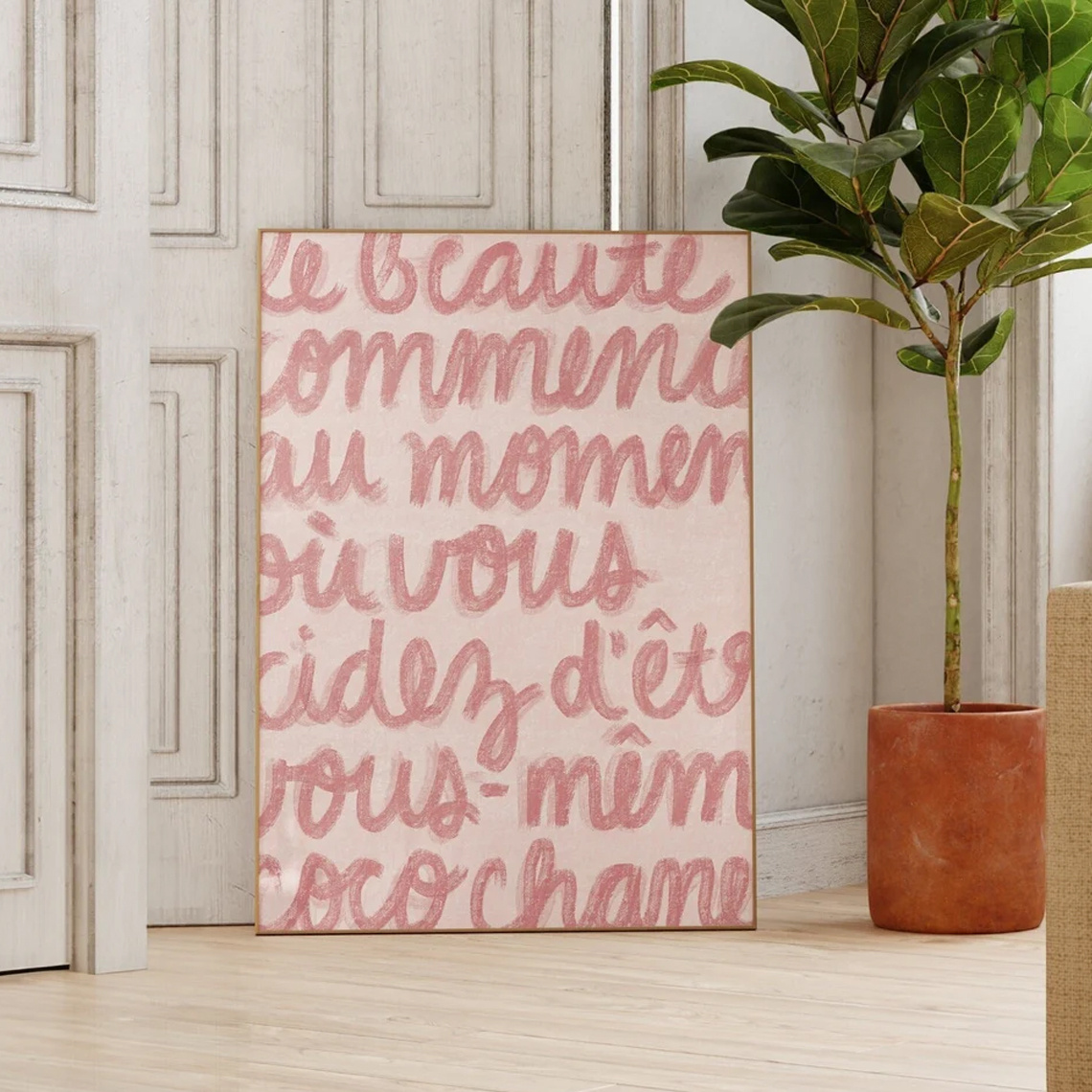 1pc Simple Trendy Text Printin - Home Decor Aesthetic Pinterest recension och pris