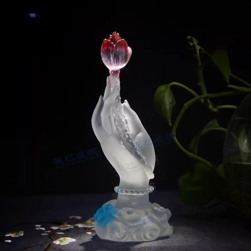 Cz glazed buddha's hand lotus  - Home Decor Handicraft recension och pris