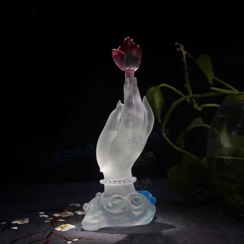Cz glazed buddha's hand lotus  - Home Decor Handicraft recension och pris
