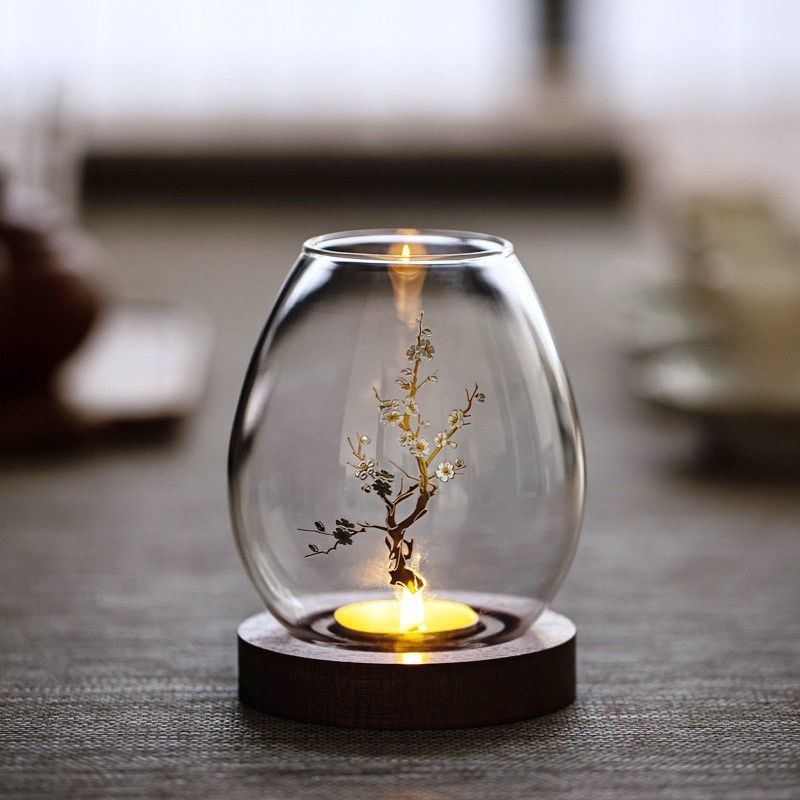 Chinese Style Transparent Glas - Home Decor Zen recension och pris
