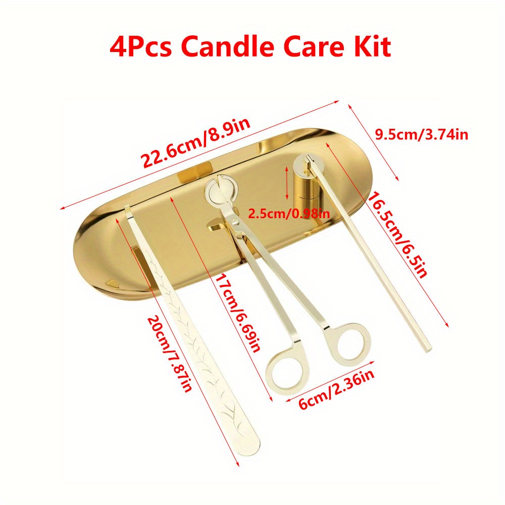4pcs/set Luxury Candle Care Ki - Home Decor Zen recension och pris