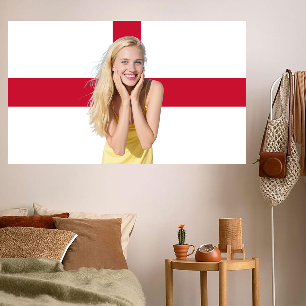 1pc 2D FLAT Personalize Englan - Home Decor Unique recension och pris