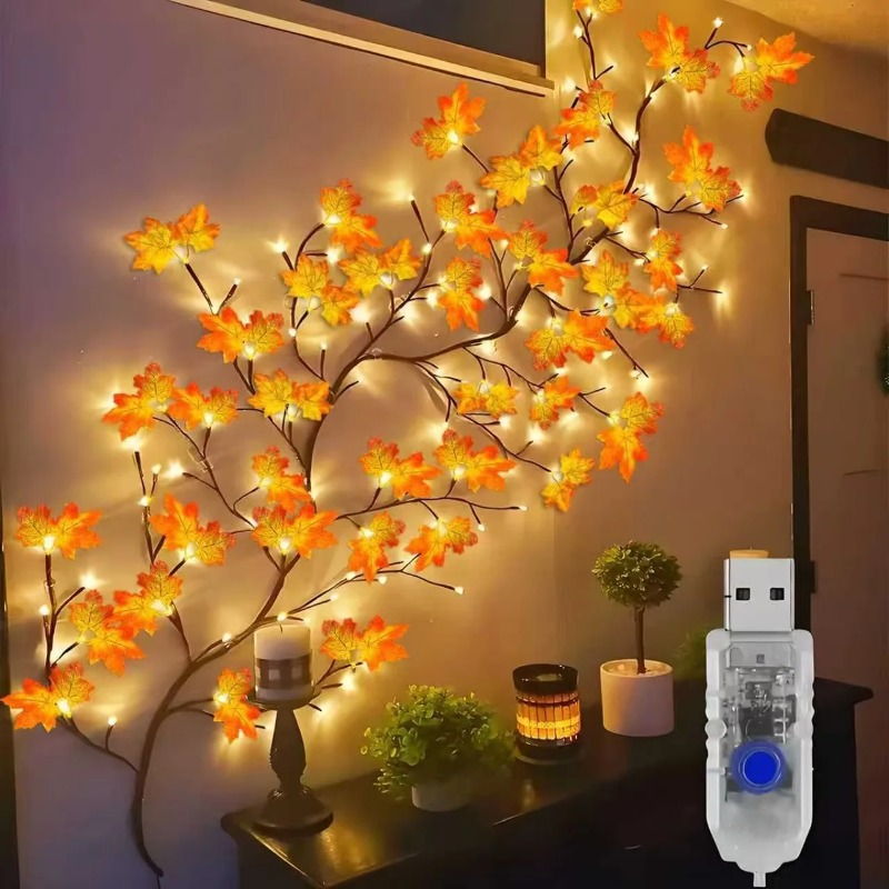 DIY Maple Leaf Rose Pendant US - Home Decor Flowers recension och pris