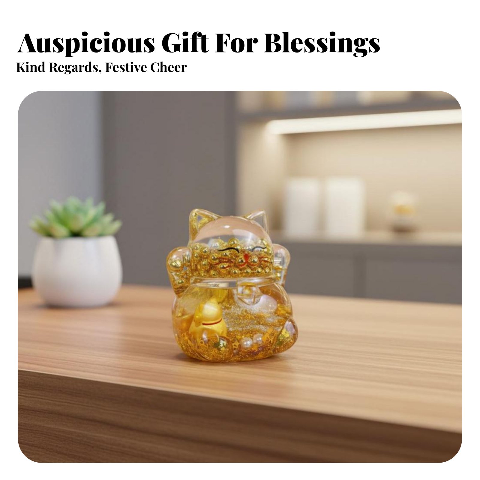 Fortune Cat Decoration, Flashi - Home Decor Gold recension och pris