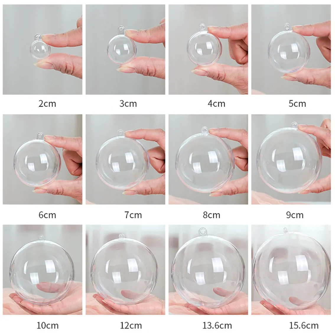 1-20CM Transparent Balls Hollo - Home Decor Xmas Tree recension och pris