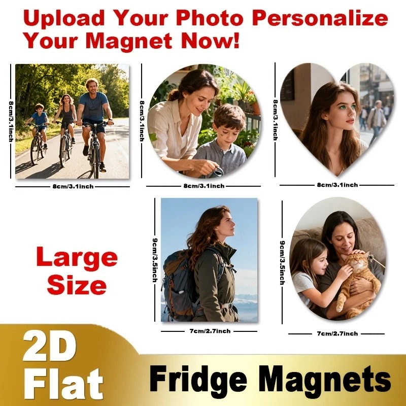 Custom Photo Fridge Magnet 2D  - Home Decor Unique recension och pris