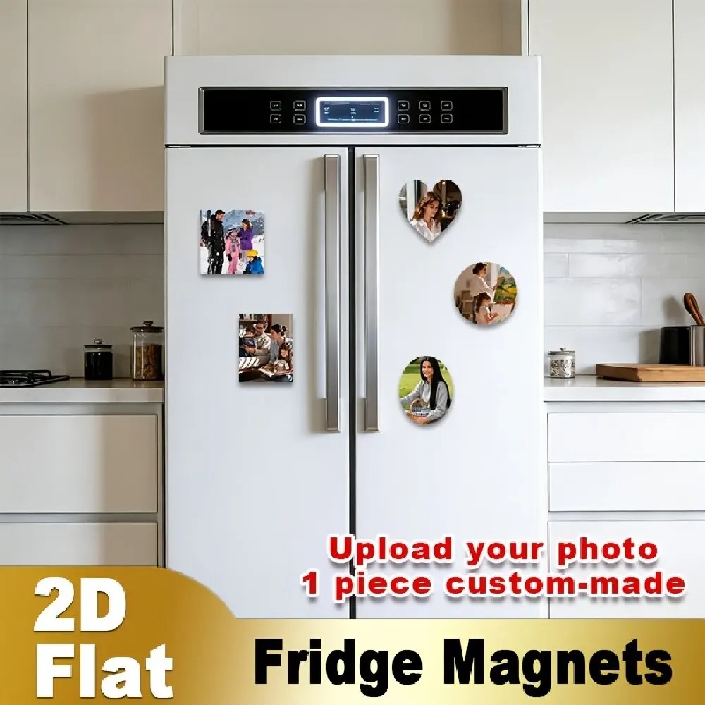 Custom Photo Fridge Magnet 2D  - Home Decor Unique recension och pris
