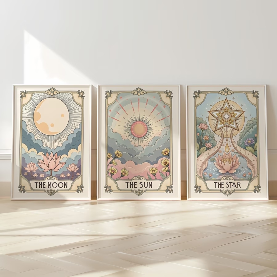 Modern Boho Tarot Sun And Moon - Home Decor Nz recension och pris