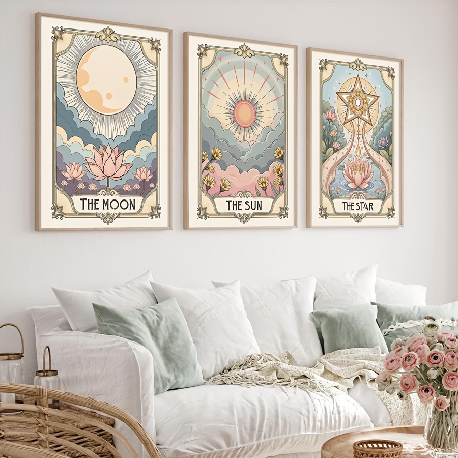 Modern Boho Tarot Sun And Moon - Home Decor Nz recension och pris