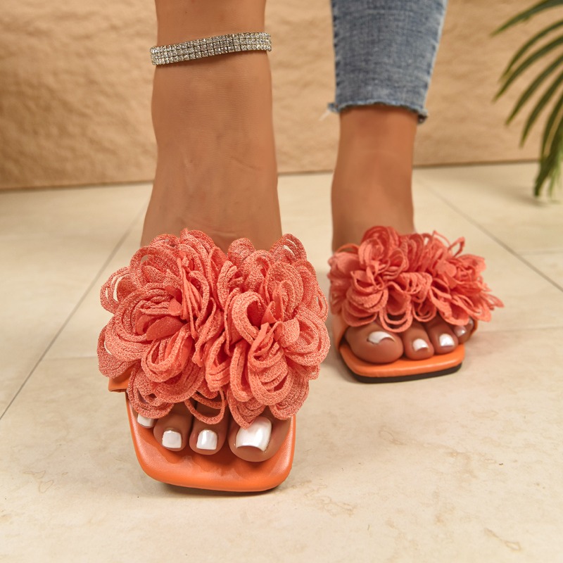 New Summer Women's Square-toe  - Home Decor Flowers recension och pris