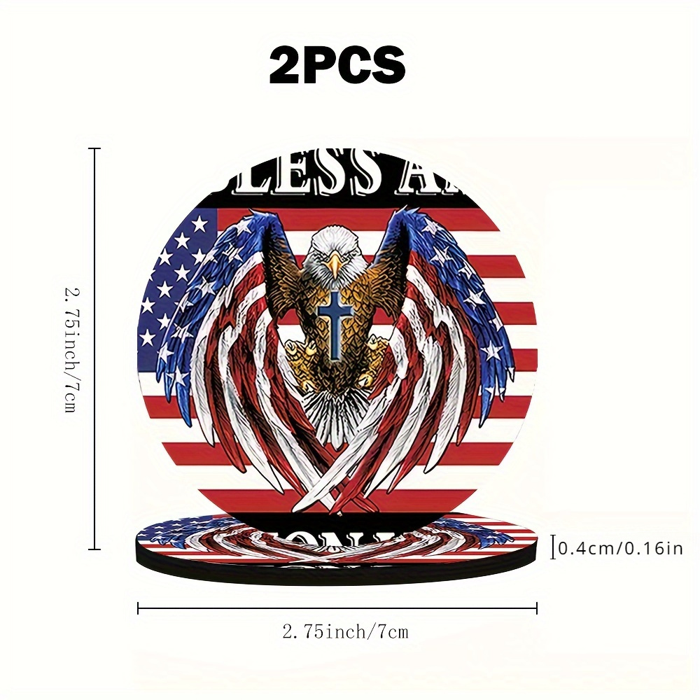 2-Pack USA Flag & Patriotic Bi - Home Decor Usa recension och pris