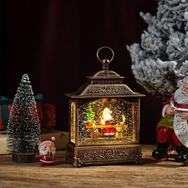Snow Globe Music Box Christmas - Home Decor Xmas Tree recension och pris
