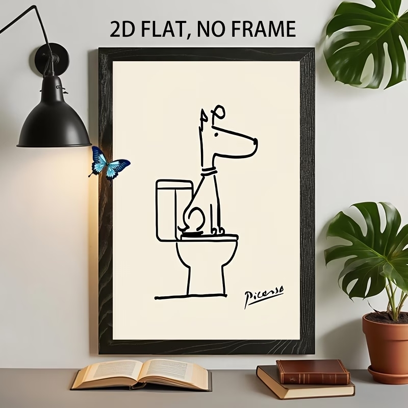Modern,Retro Fun Dog Toilet Pi - Home Decor Nz recension och pris