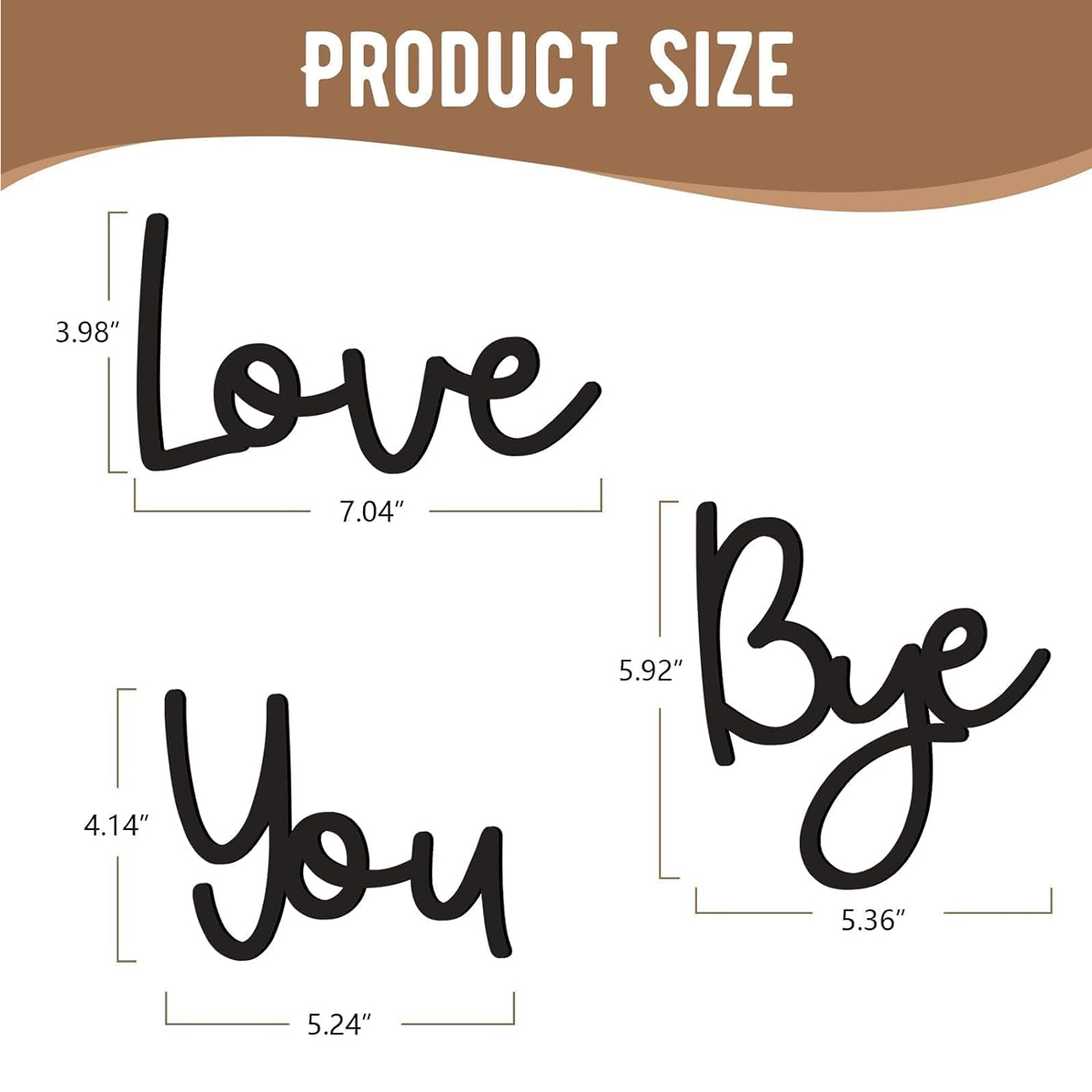 Love You Bye Wood Sign Home De - Home Decor Express recension och pris