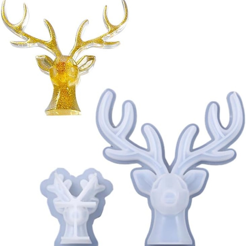 2 Pieces of Deer Antlers Ornam - Home Decor Handicraft recension och pris