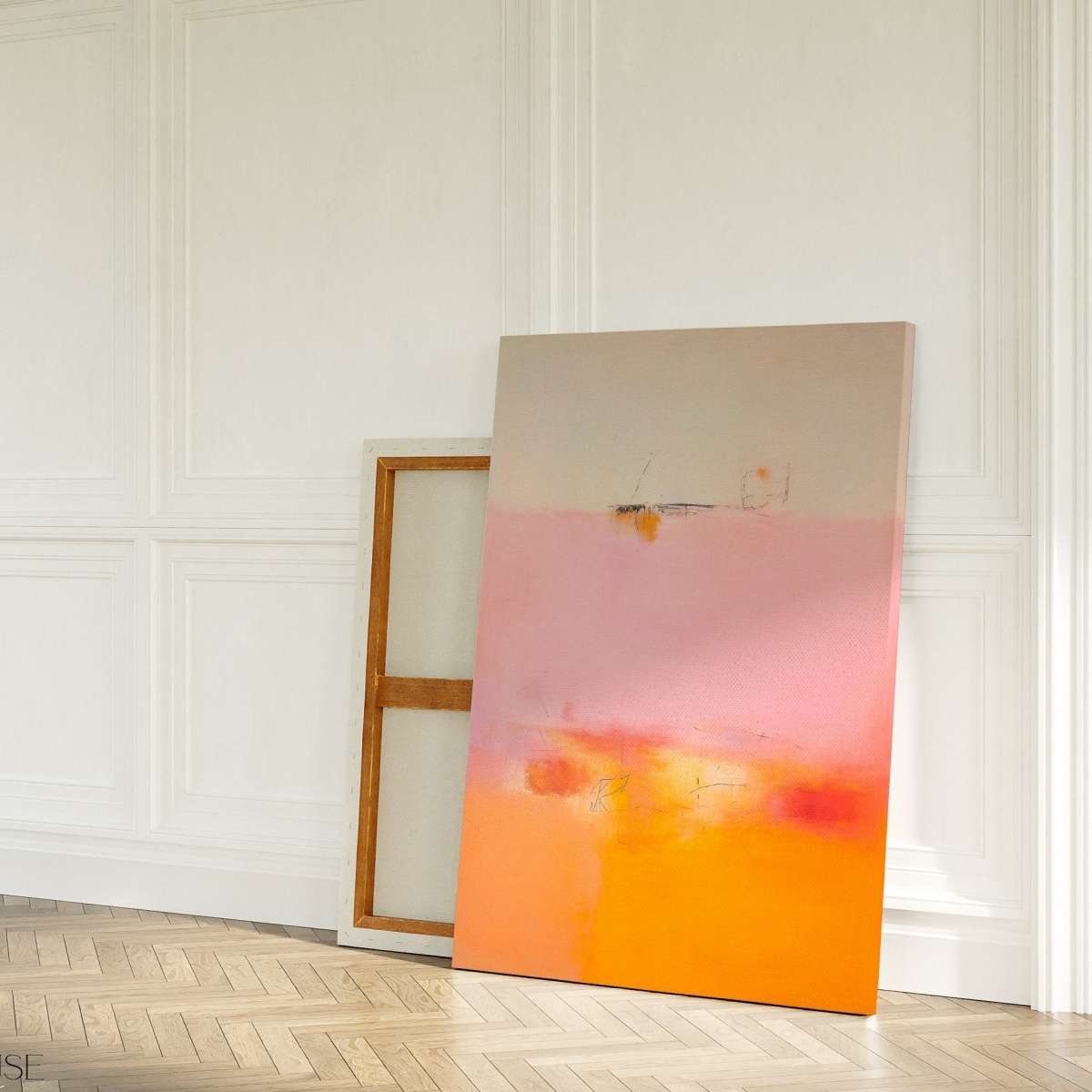Pink Orange Abstract Canvas Pr - Home Decor Aesthetic Pinterest recension och pris