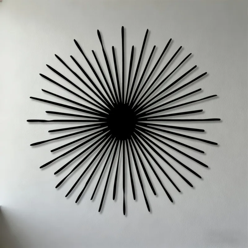 Modern 2D Flat Sunburst Metal  - Home Decor Aesthetic Pinterest recension och pris