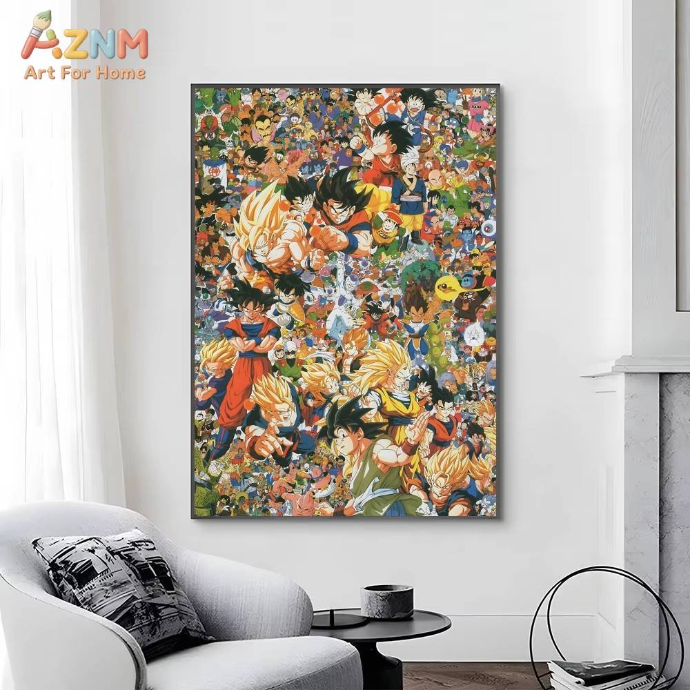 AZNM Dragon Ball Z Unframed Ca - Geometric Wall Art recension och pris