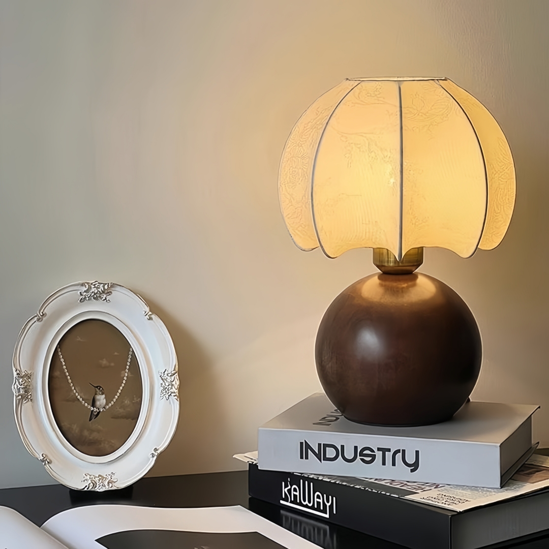 Vintage floral table lamp, med - Home Decor Gold recension och pris