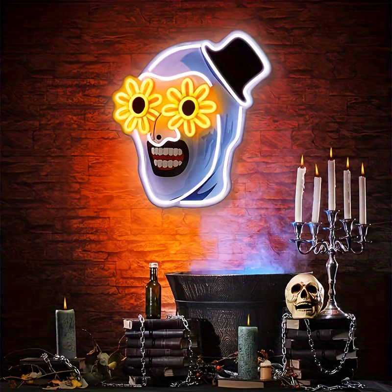 Clown Ghost Head Neon Sign Hoi - Home Decor Nearby recension och pris