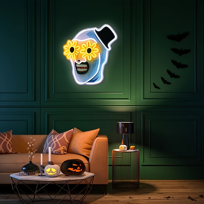 Clown Ghost Head Neon Sign Hoi - Home Decor Nearby recension och pris