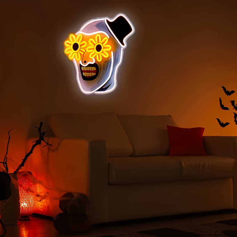 Clown Ghost Head Neon Sign Hoi - Home Decor Nearby recension och pris