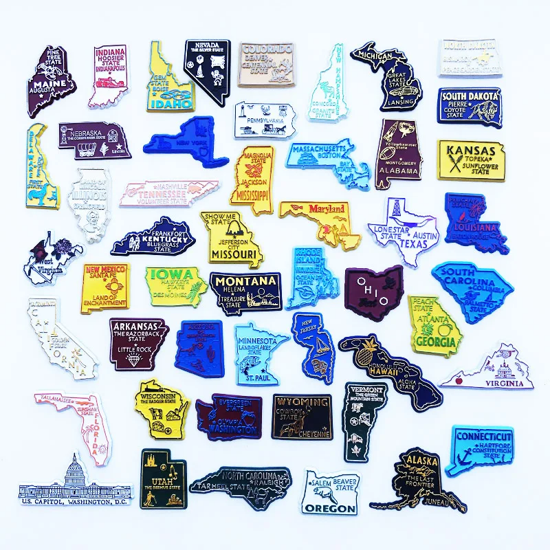 U.S. States Refrigerator Magne - Home Decor Usa recension och pris