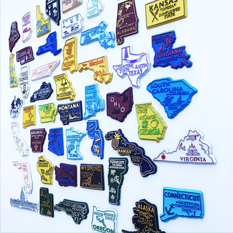 U.S. States Refrigerator Magne - Home Decor Usa recension och pris
