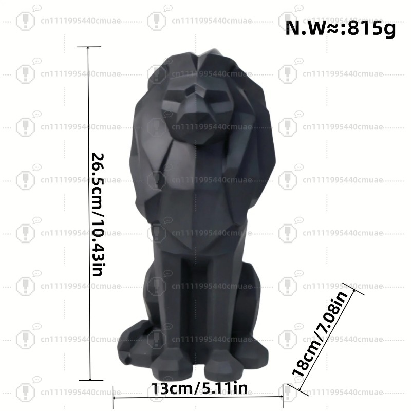 Nordic geometric lion ornament - Home Decor Handicraft recension och pris