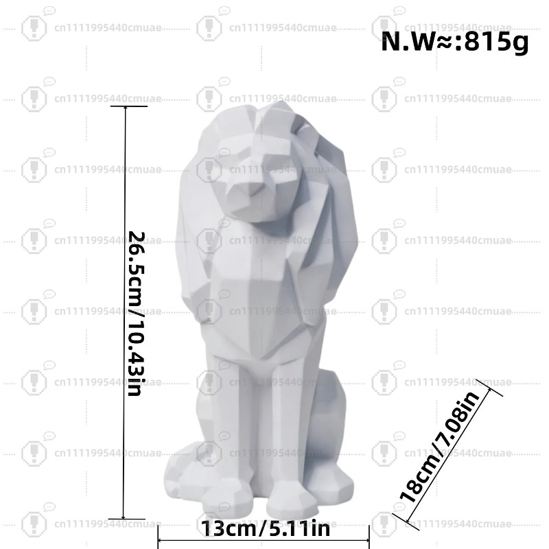 Nordic geometric lion ornament - Home Decor Handicraft recension och pris