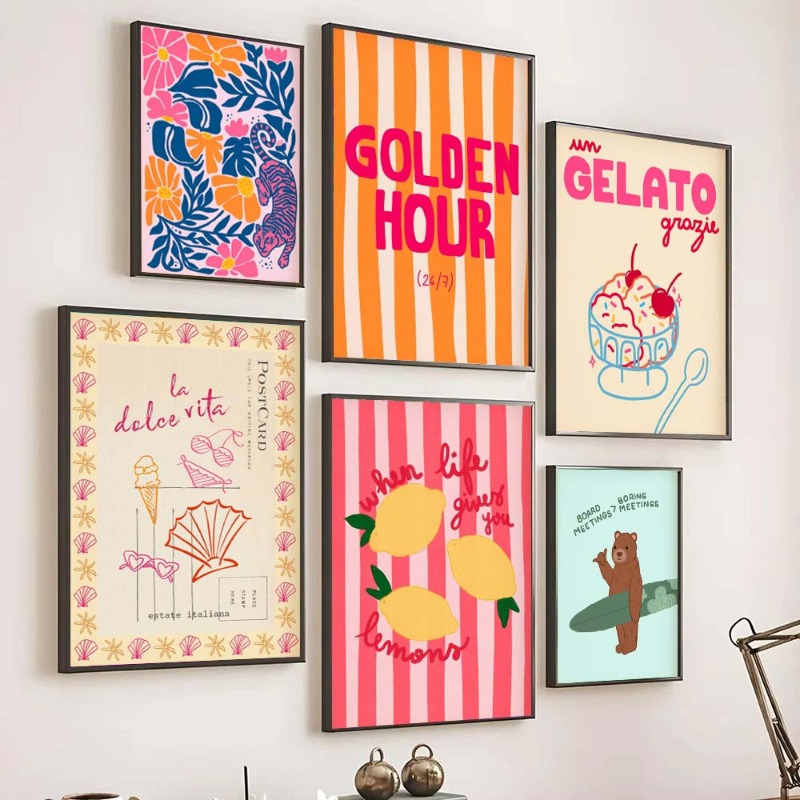 Tropical Preppy Poster Seashel - Home Decor Aesthetic Pinterest recension och pris