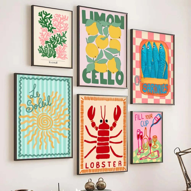 Tropical Preppy Poster Seashel - Home Decor Aesthetic Pinterest recension och pris